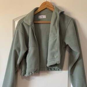 TNA Sage Green Teddy Jacket